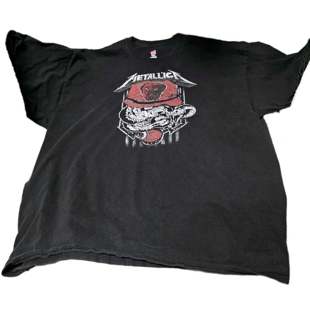 Metallica Seek & Destroy Cleveland Browns Dawg and Snakes Gray Shirt Size 3XL